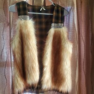 BKE Faux Fur Vest